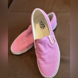 women’s /men’s Purple Vans slip ons